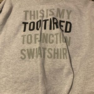 Gray sweatshirt